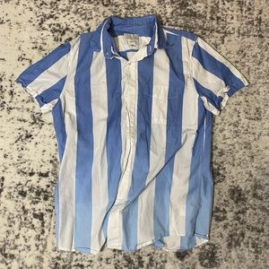 Blue & White Striped Shirt👕